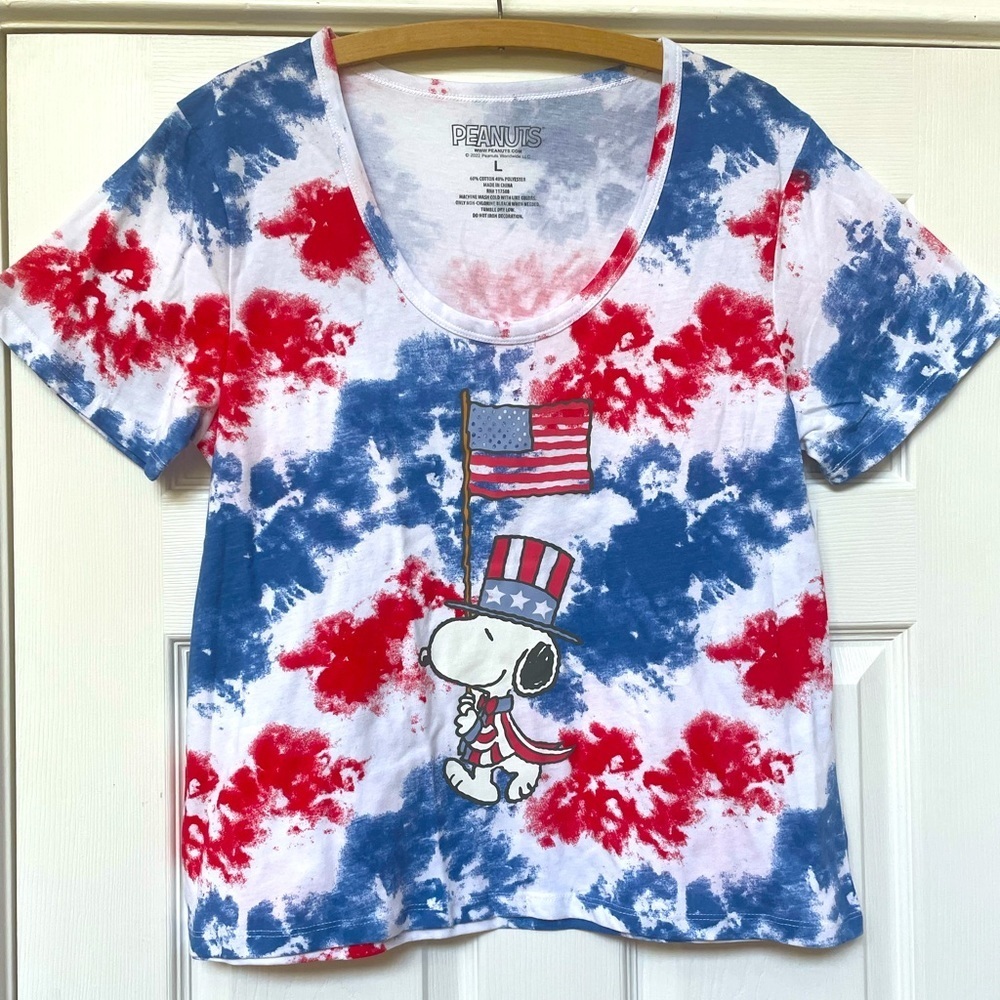 - Snoopy Patriotic Tee Shirt, Women’s Size Large, NWT
